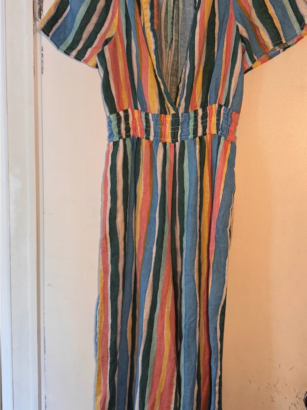 Anthropologie Multicolor Striped Jumpsuit